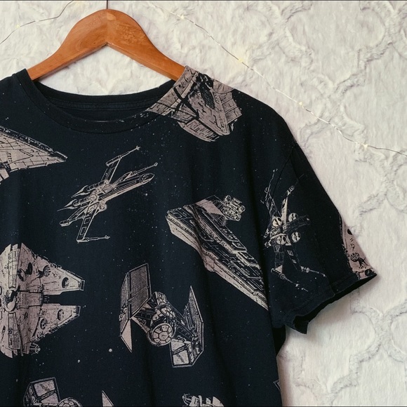 Star Wars Tie Fighter Printed Graphic Tee - Picture 2 of 5